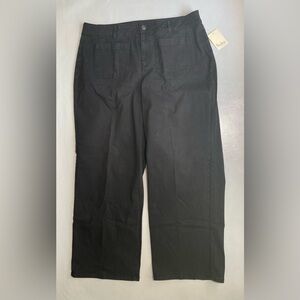NEW Womens Plus Size Nurture by Westbound Wide Jeans Cotton Blend Black $79
